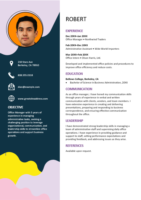 resume writing for office manager truecv